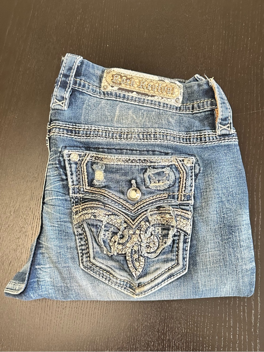 Rock Revival Embellished Lilas Boot Cut Jeans